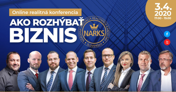 1. online konferencia Národnej asociácie realitných kancelárií Slovenska 1. online konferencia Národnej asociácie realitných kancelárií Slovenska